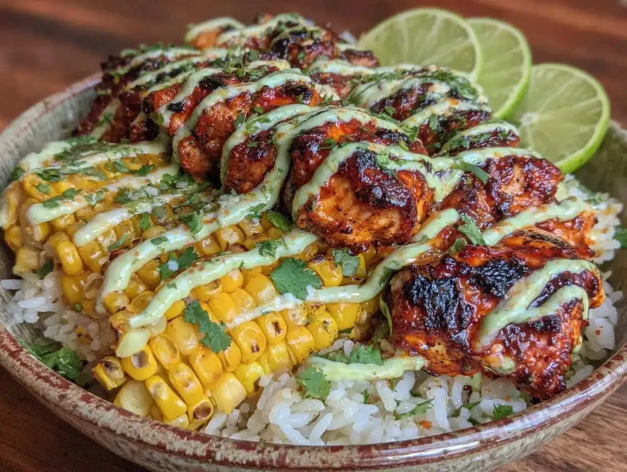 Delicious Street Corn Chicken Bowl Recipe 5 Easy Healthy Dinner Ideas 4 street corn chicken bowl preparation steps