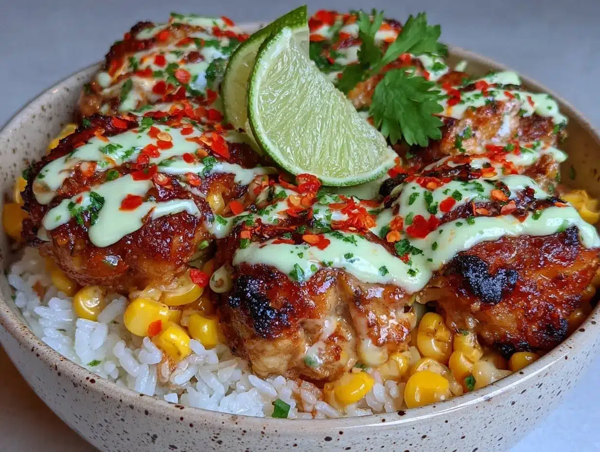 Street Corn Chicken Rice Bowl Recipe – Easy 30-Minute Dinner Idea 4 street corn chicken rice bowl preparation steps