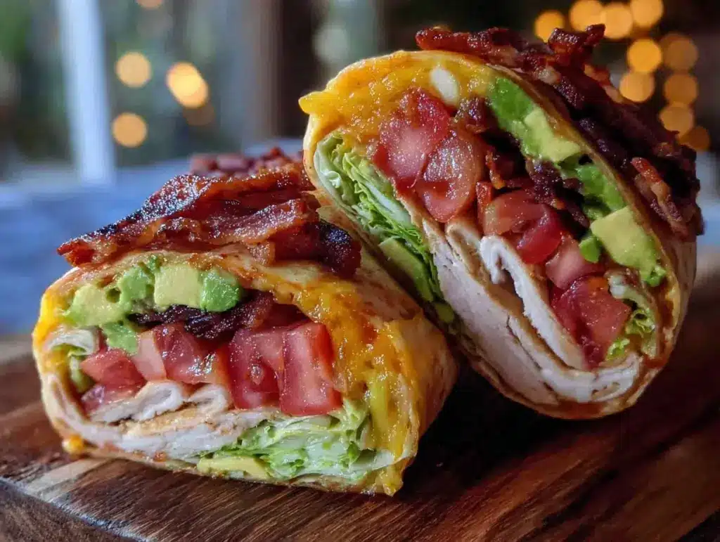 Turkey Avocado Club Wraps - featured image
