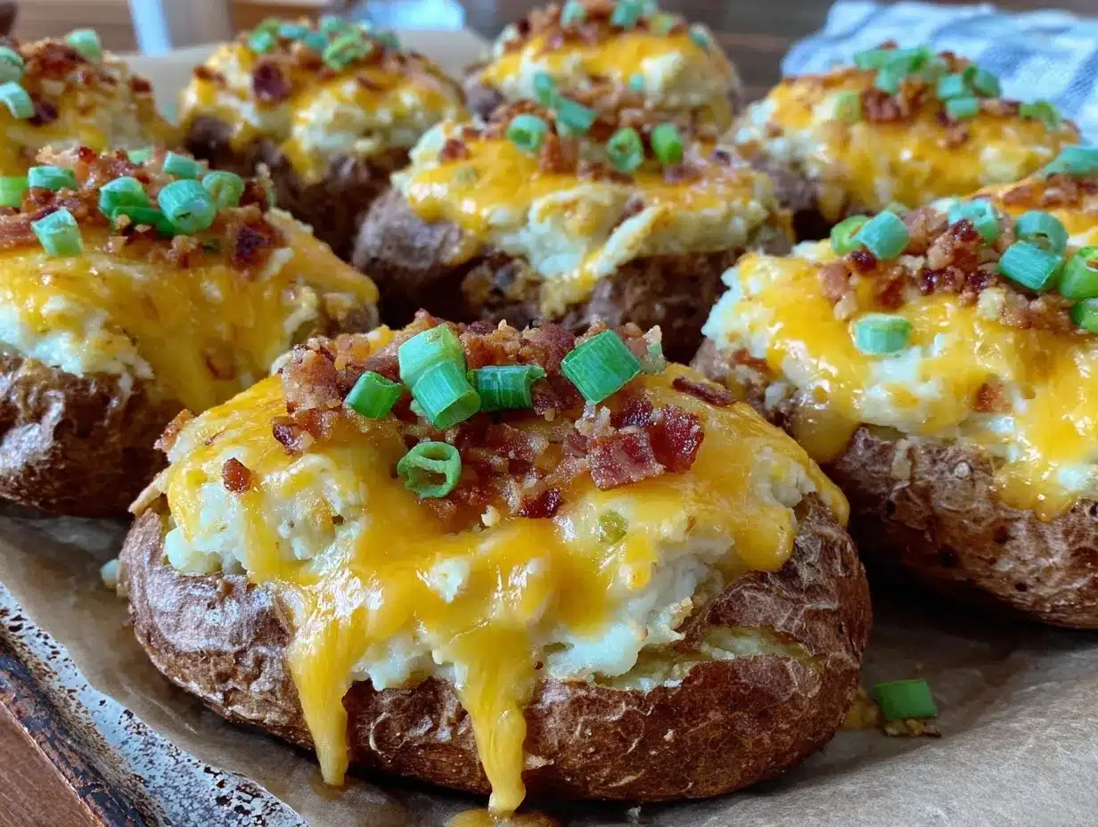 Twice Baked Potatoes Recipe: Easy Savory Dinner & Party Side 4 twice baked potatoes preparation steps