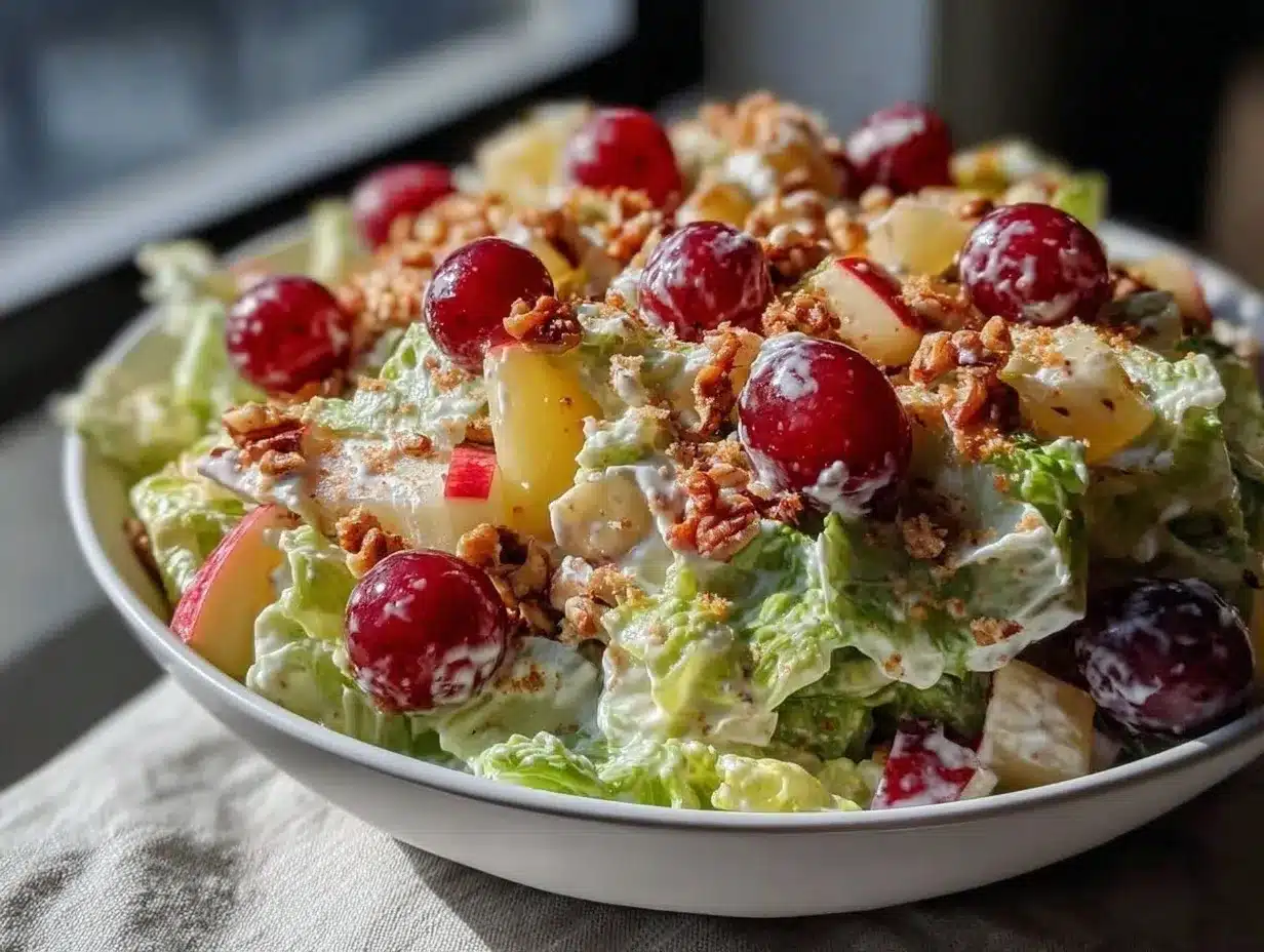 Waldorf Salad Recipe – Best Fresh Apples, Grapes & Walnuts Mix 4 Waldorf salad recipe preparation steps