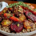 wholesome hearty farro salad - featured image