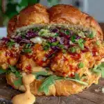 bang bang chicken sandwich recipe - featured image