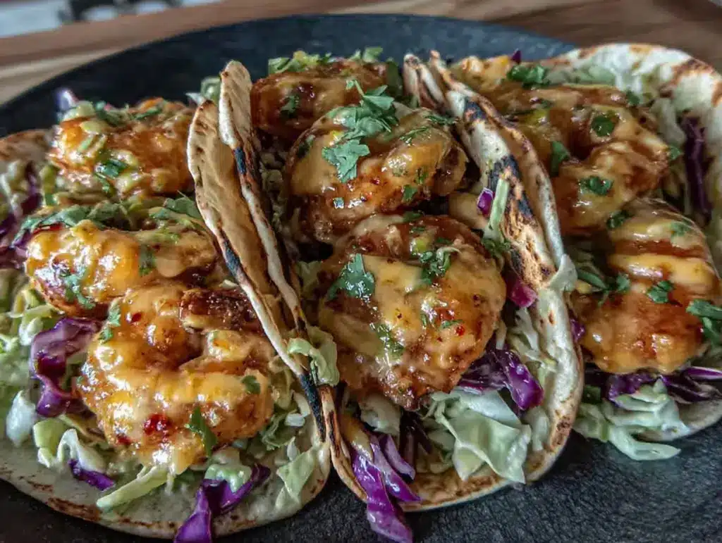bang bang shrimp tacos - featured image