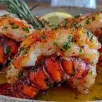 butter poached lobster tails - featured image