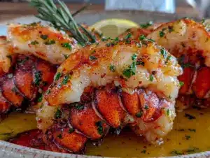 Home 4 butter poached lobster tails - featured image