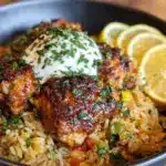 chicken shawarma rice - featured image