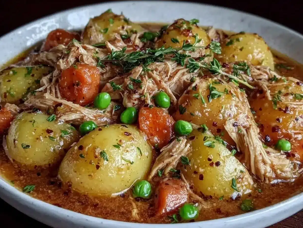 Cozy Chicken Stew Recipe Easy Slow Pot Comfort Meal for Winter 4 cozy chicken stew preparation steps