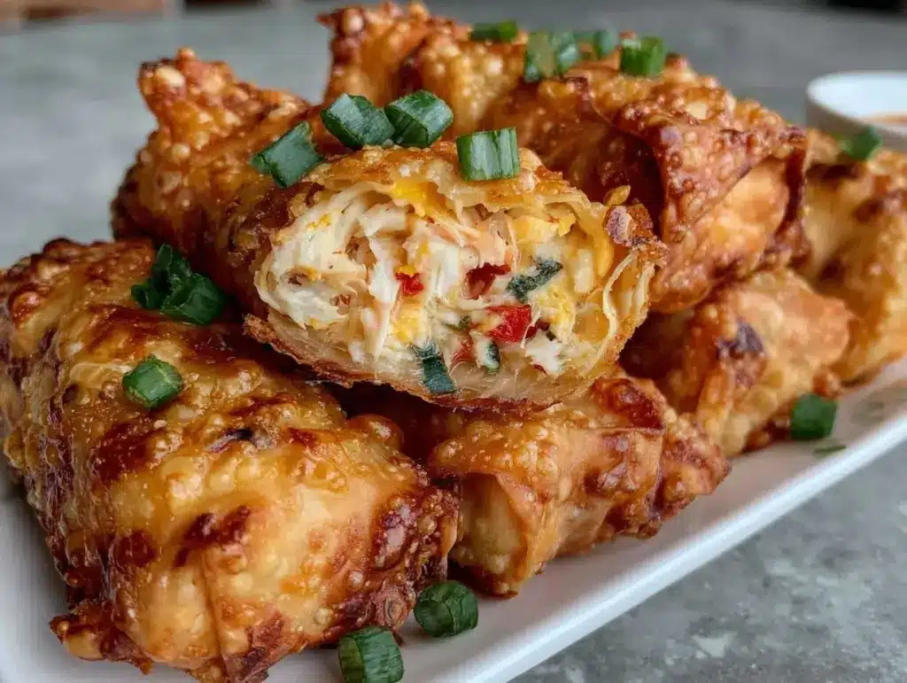 crab cake egg rolls - featured image