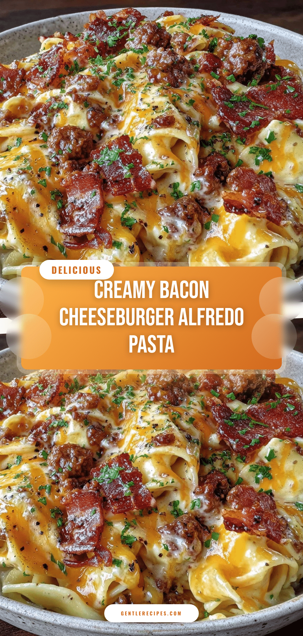 Creamy Bacon Cheeseburger Alfredo Pasta Easy 30-Minute Dinner Recipe 5 creamy bacon cheeseburger alfredo pasta recipe