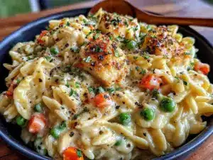 Home 5 creamy chicken pot pie orzo - featured image