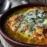 creamy chile relleno soup with chicken - featured image