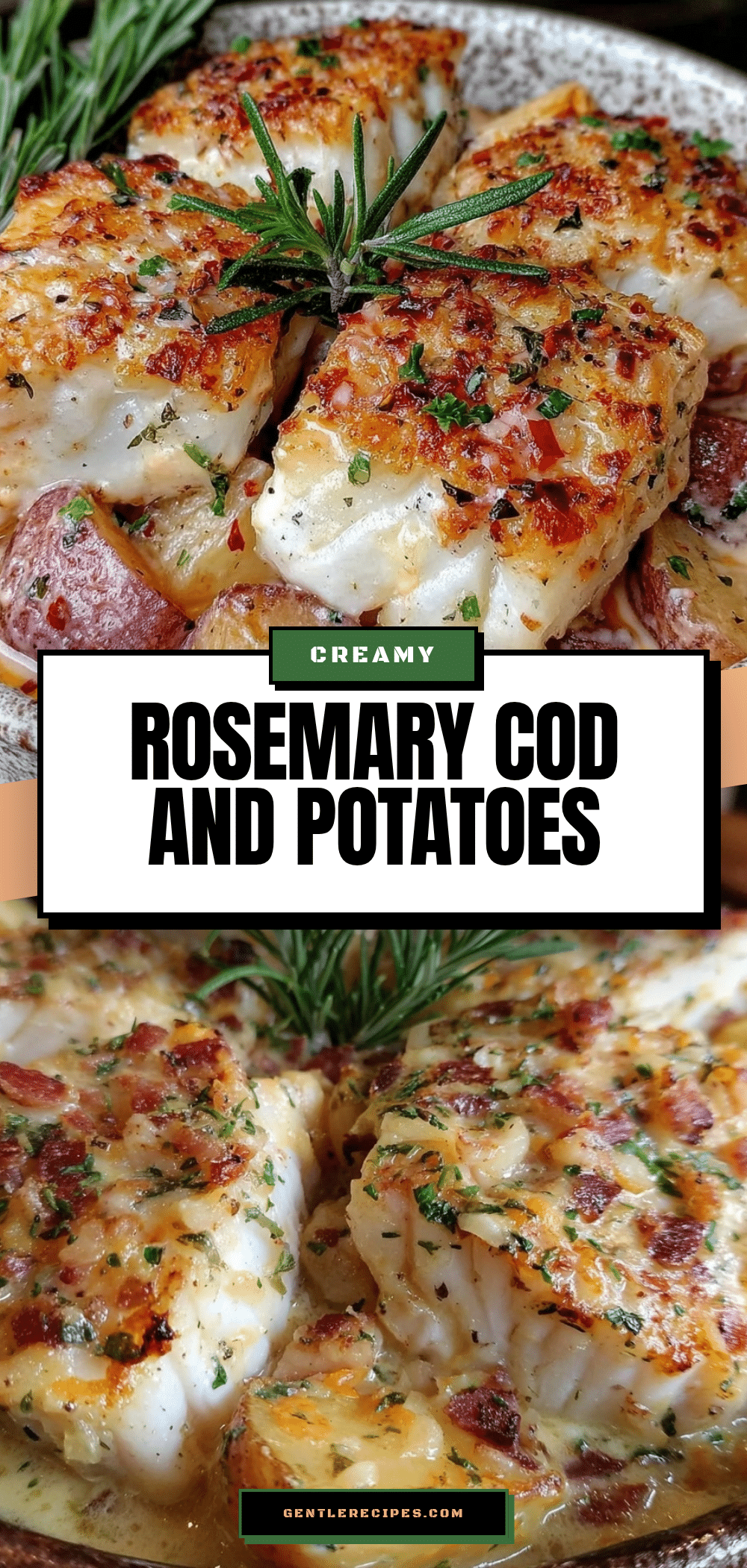 Creamy Cod and Potatoes Recipe Easy Rosemary Sauce Comfort Meal 5 creamy cod and potatoes recipe