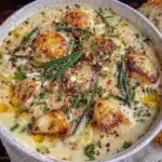 creamy garlic potato soup - featured image