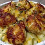 creamy honey pepper chicken mac and cheese - featured image