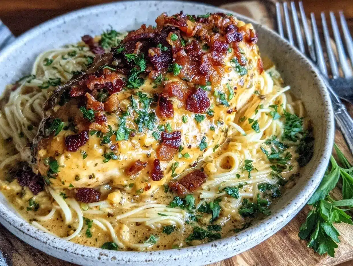 Creamy Keto Crack Chicken Recipe Easy Slow Cooker Dinner Idea 4 creamy keto crack chicken preparation steps