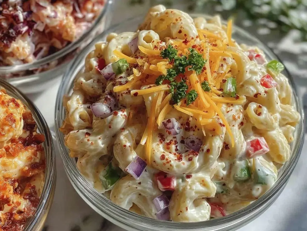creamy macaroni salad - featured image
