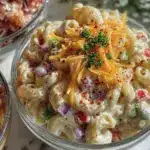 creamy macaroni salad - featured image