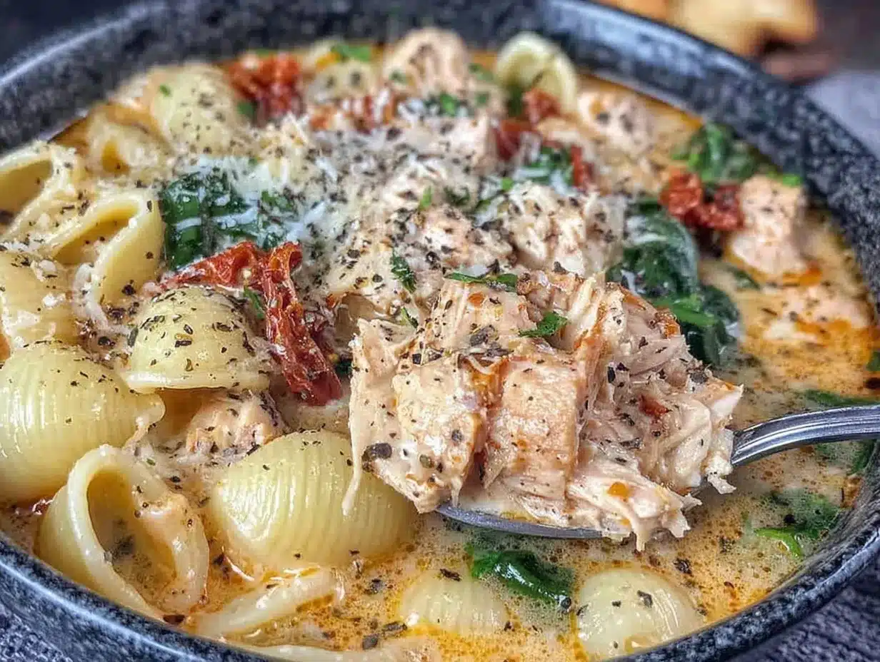 Creamy Marry Me Chicken Soup Recipe Easy Comfort Soup for Fall 4 creamy marry me chicken soup preparation steps