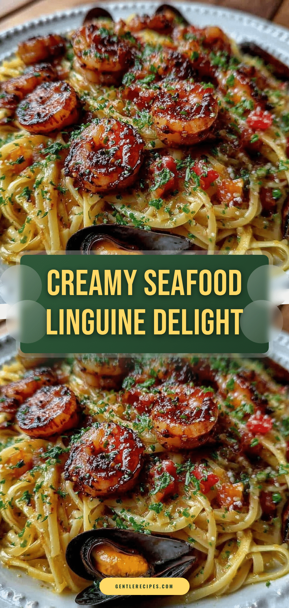 Creamy Seafood Linguine Delight with Shrimp and Mussels Recipe Easy Homemade Dinner 5 creamy seafood linguine recipe