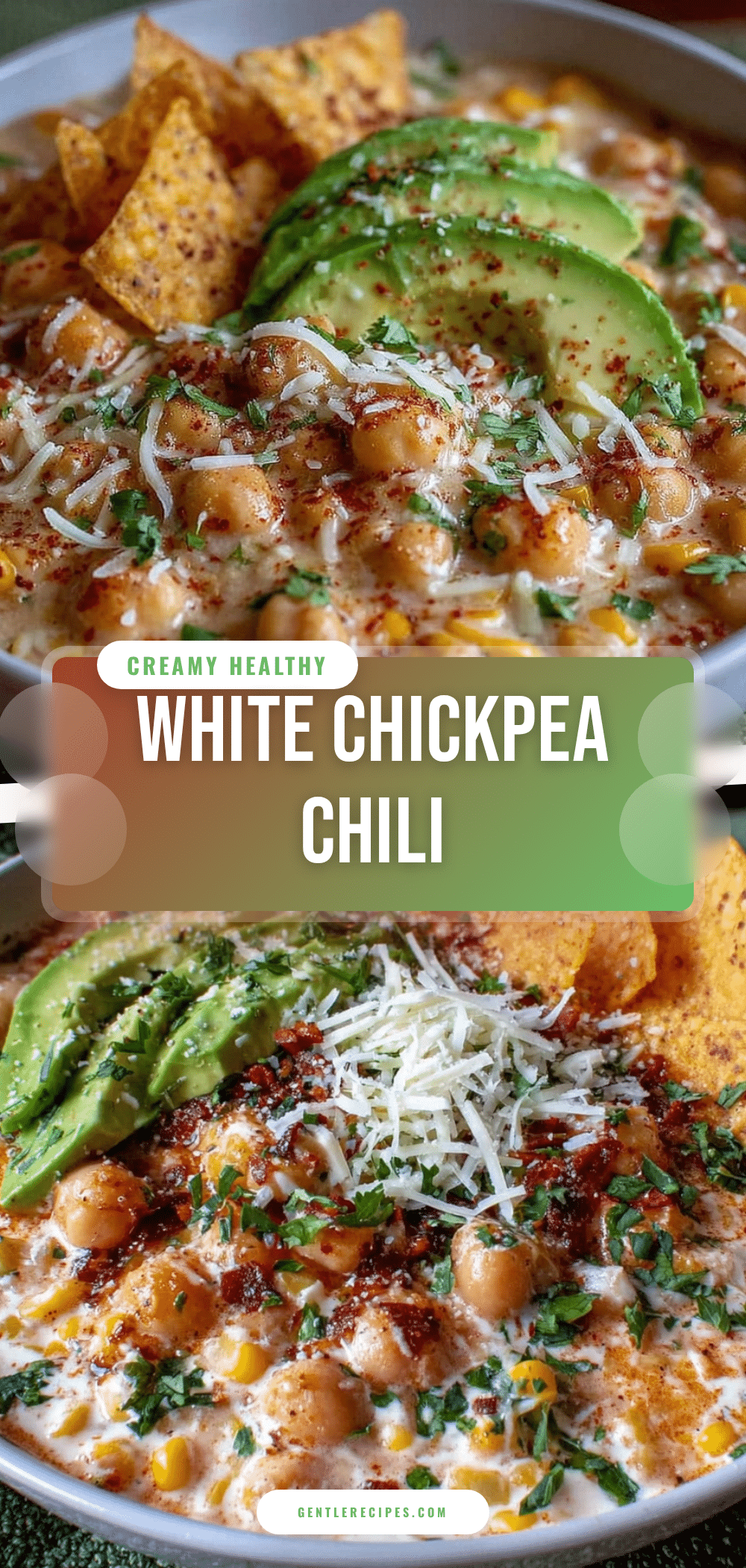 Creamy White Chickpea Chili Recipe Easy Vegetarian Dinner to Make Tonight 5 creamy white chickpea chili recipe