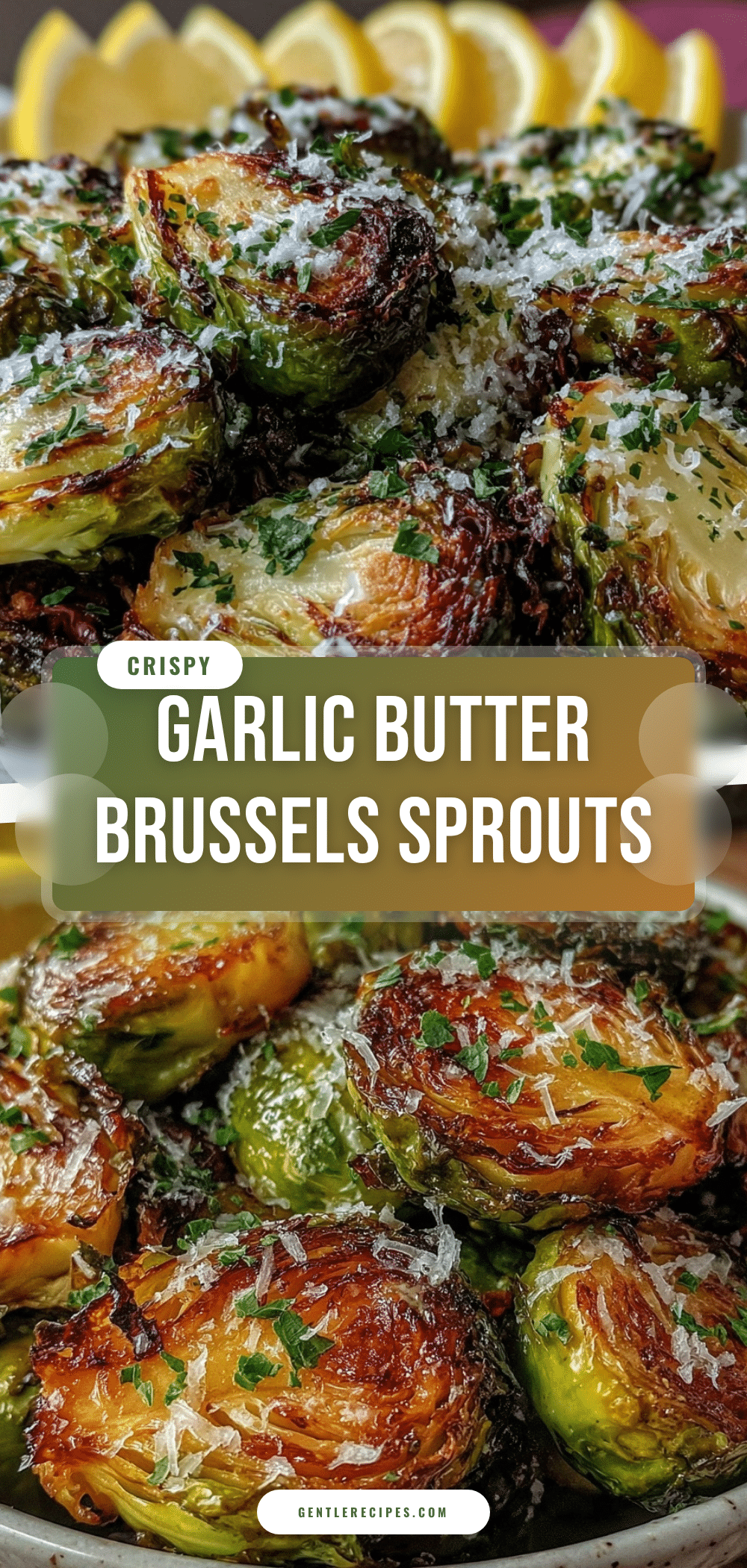 Crispy Garlic Butter Roasted Brussels Sprouts Easy Perfect Veggie Side Dish Recipe 5 crispy garlic butter roasted brussels sprouts recipe