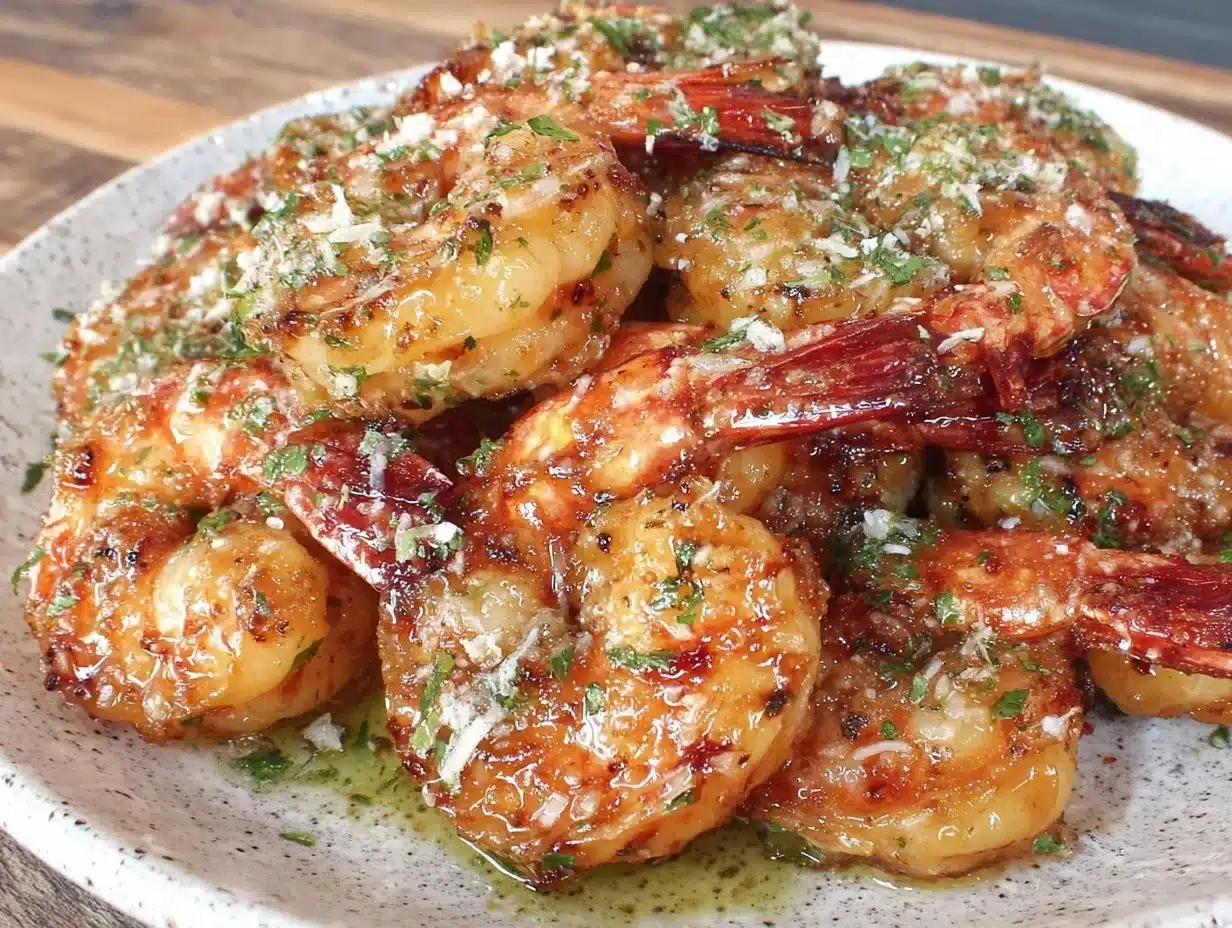 Crispy Garlic Parmesan Roasted Shrimp Recipe Easy Perfect Dinner Idea 4 crispy garlic parmesan roasted shrimp preparation steps