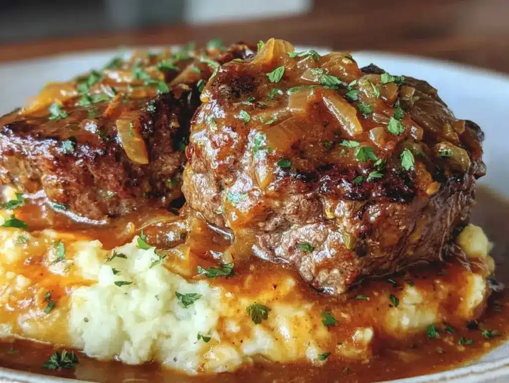 crock pot cube steak with gravy - featured image