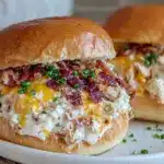 crock pot ranch chicken sandwiches - featured image
