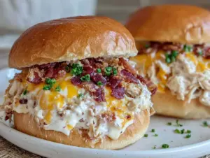 Home 7 crock pot ranch chicken sandwiches - featured image