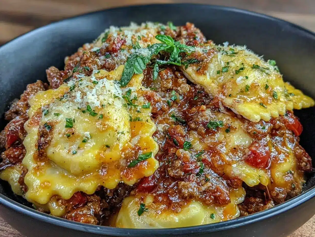 Easy Crockpot Lasagna with Ravioli Recipe 5-Step Cheesy Comfort Dinner 4 easy crockpot lasagna with ravioli preparation steps