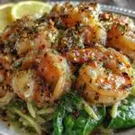 easy lemon garlic shrimp - featured image