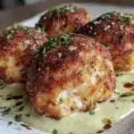 easy salmon balls recipe - featured image