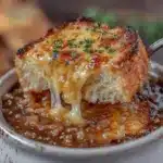 French onion soup crockpot recipe - featured image