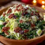 Fresh Brussels Sprout Kale Apple Salad - featured image