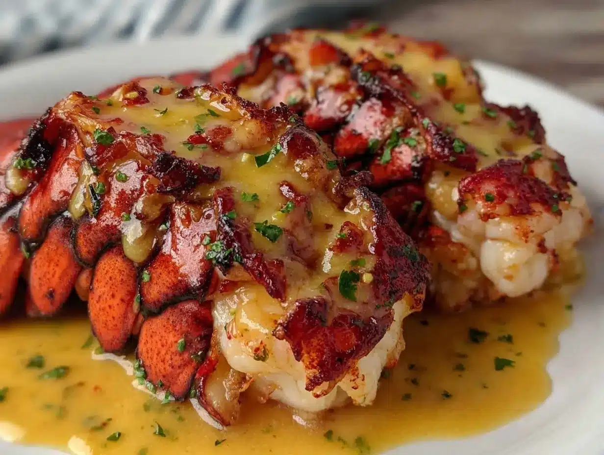 Irresistible Garlic Butter Lobster Tails Recipe Easy Seafood Dinner Idea 4 garlic butter lobster tails preparation steps