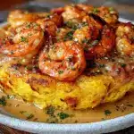 garlic shrimp mofongo - featured image