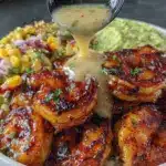 grilled shrimp bowl - featured image