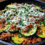 ground turkey and zucchini skillet - featured image