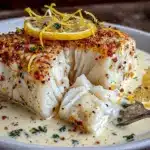 healthy baked cod recipe - featured image