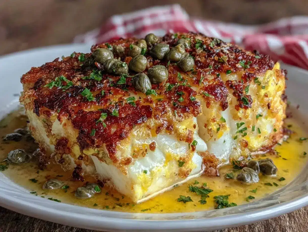 Healthy Cod Piccata Recipe Easy Pescatarian Dinner Party Ideas 4 Healthy Cod Piccata preparation steps