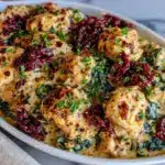 healthy creamy tuscan chicken - featured image