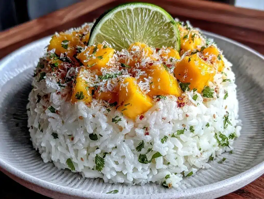 mango lime rice - featured image