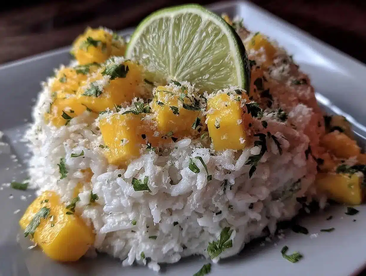 Refreshing Mango Lime Rice Recipe 5 Easy Steps for the Best Vegetarian Side Dish 4 mango lime rice preparation steps