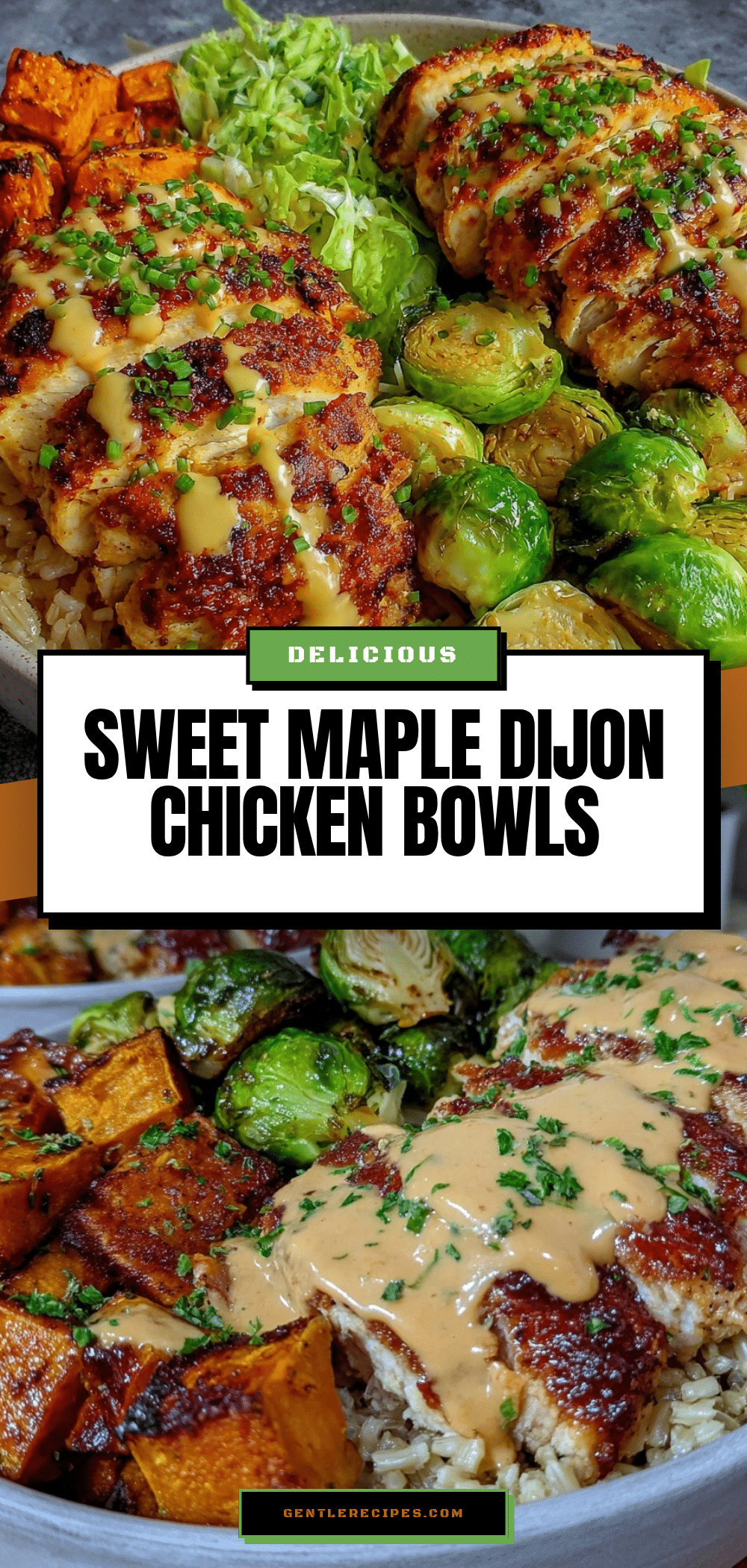 Healthy Maple Dijon Chicken Sweet Potato Bowls Easy Dinner Recipe 5 maple dijon chicken sweet potato bowls recipe