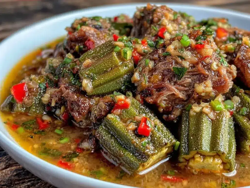 Nigerian okra soup recipe - featured image