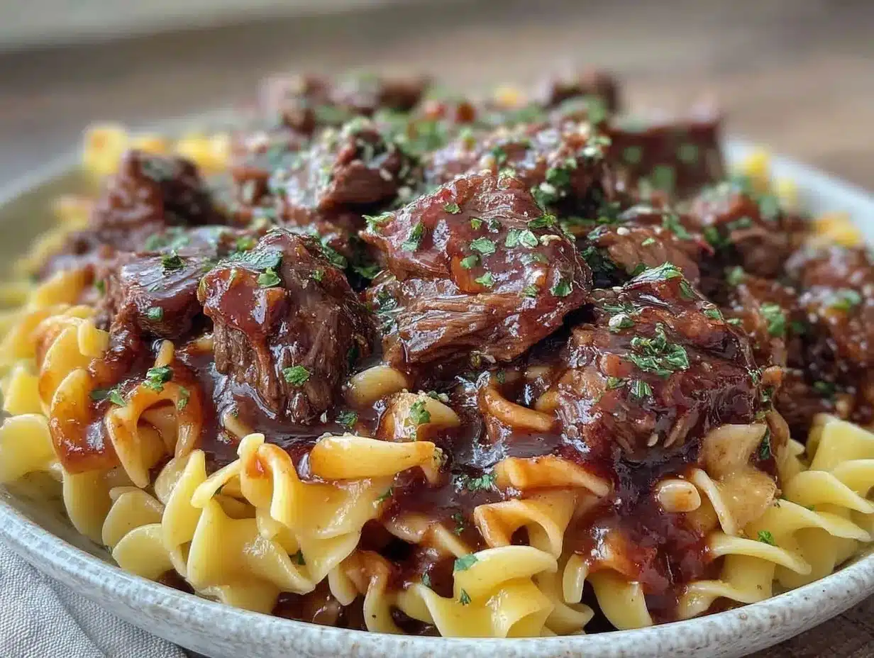 Savory Beef and Noodles Crockpot Recipe Easy Cozy Dinner Ideas 4 savory beef and noodles crockpot recipe preparation steps