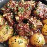 savory garlic butter beef with potatoes - featured image