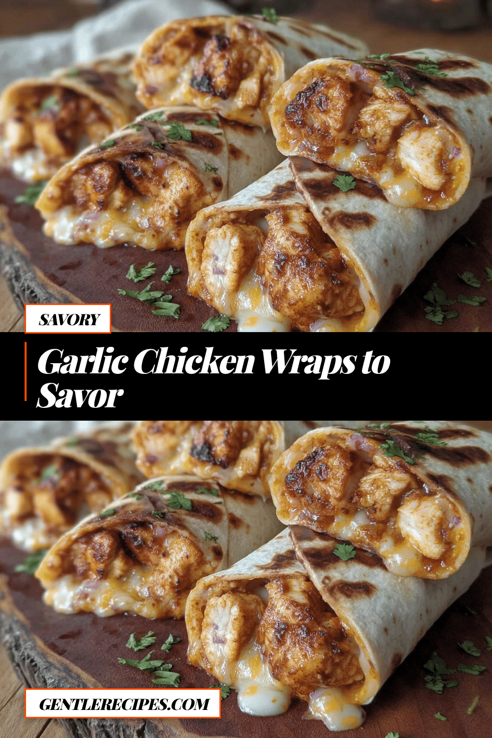 Savory Garlic Chicken Wraps Recipe Easy Cheesy Dinner Idea to Try Tonight 5 savory garlic chicken wraps recipe