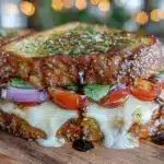 savory grilled balsamic vinaigrette sandwich melt - featured image